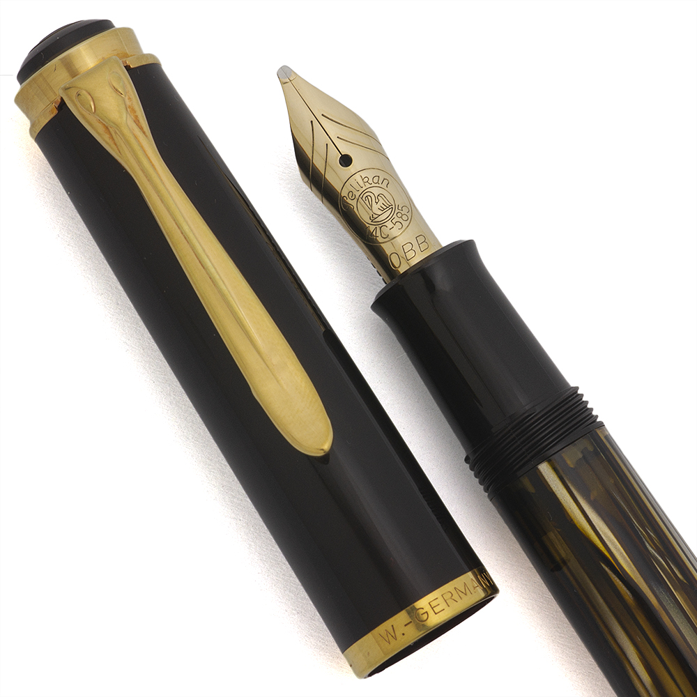 Pelikan M400 brown-stripes EF-nib 茶縞　極細字 Pelikan M400 brown-stripes EF-nib 茶縞 極細字 - メルカリ